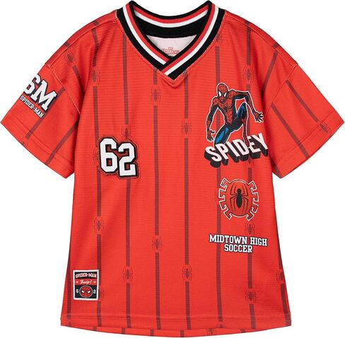 Marvel Mesh Soccer Jersey Athletic T-Shirt Toddler to Adult Sizes (2T - 2XL) in Saudi Arabia
