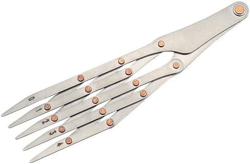 1PCS Leather Belt Quick Mark Equally Spacing Isometric Divider Ruler Tool Knife Cutter Punch Leathercraft DIY Auxiliary Tool (S/5 Teeth) in Kuwait