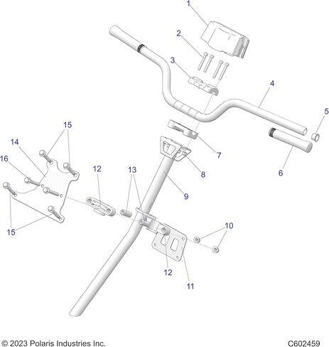 غطاء مقود السيارة Polaris Snowmobile، قطعة OEM الأصلية 5438523، الكمية 1 in Kuwait