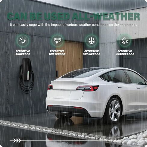غطاء موصل حائط عالمي لـ Tesla. غطاء حاوية الشاحن من المستوى 2. 4 طبقات مقاومة للماء والأشعة فوق البنفسجية. غطاء حماية لمحطة شحن EV الخارجية مناسب لجميع الأحوال الجوية، يمنع أكسدة اللوحة. in Kuwait