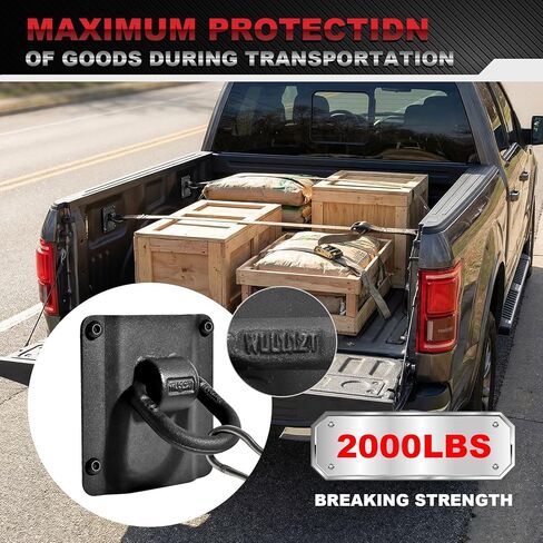4 قطع من مرساة الربط شديدة التحمل مناسبة لـ 2015-2025 Ford F150 F250 F350 & Raptor 2026 Truck Bed Tie Down Anchor Car Accessories استبدال # FL3Z-99000A64-B & FL3Z-9928408-AB in Kuwait