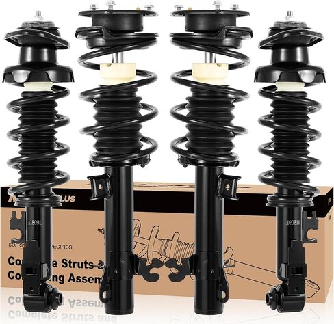 MOSTPLUS Front and Rear Struts Complete Assembly Compatible for 2002-2006 Mini Cooper 1.6L Struts w/Coil Spring Assembly Shocks Absorber 172266 172265 171112L 171112R in Saudi Arabia