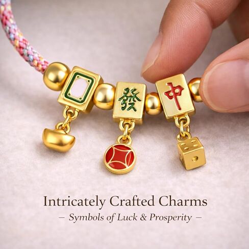 سوار ماهجونج للنساء - سوار ساحر من مجوهرات ماجونج لطيف + لاكي - هدايا ماجونج لعيد الميلاد والكريسماس وعيد الأم ويوم اللعبة in Kuwait