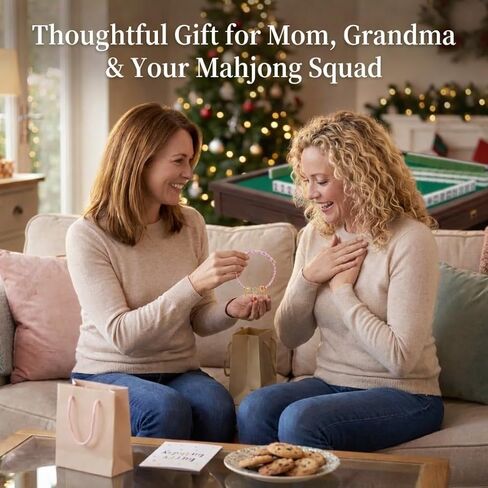 سوار ماهجونج للنساء - سوار ساحر من مجوهرات ماجونج لطيف + لاكي - هدايا ماجونج لعيد الميلاد والكريسماس وعيد الأم ويوم اللعبة in Kuwait