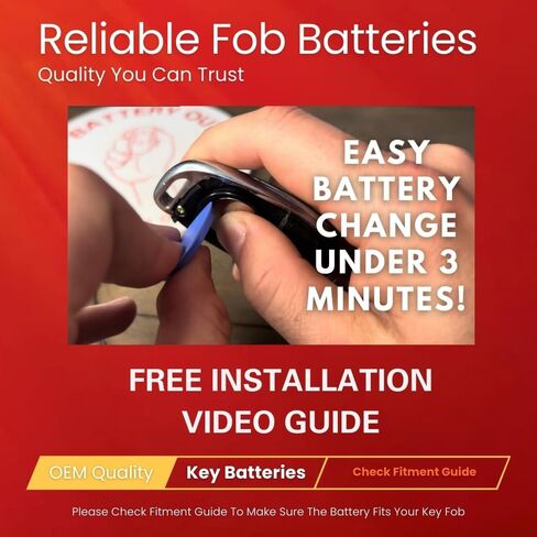 Key Fob Batteries for Land Rover (2-Pack) CR2032 – Defender, Discovery, Discovery Sport, LR2, Range Rover, Evoque, Sport, Velar – Land Rover Key Fob Battery Replacement Kit in Kuwait