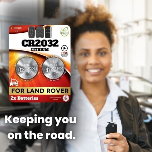 Key Fob Batteries for Land Rover (2-Pack) CR2032 – Defender, Discovery, Discovery Sport, LR2, Range Rover, Evoque, Sport, Velar – Land Rover Key Fob Battery Replacement Kit in Kuwait