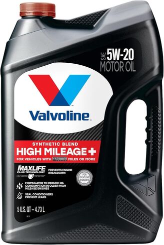 زيت محرك Valvoline عالي الأميال مع تقنية MaxLife SAE 5W-30، 5 QT (881163) in Kuwait