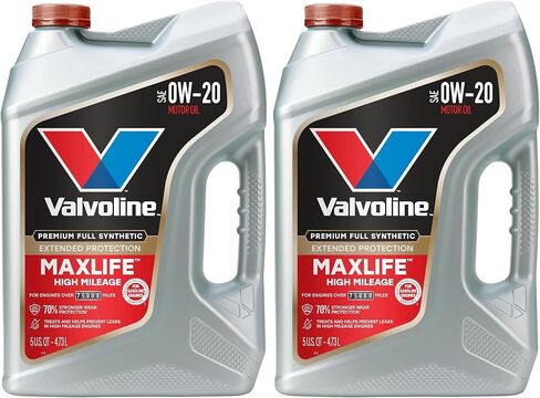 زيت محرك Valvoline عالي الأميال مع تقنية MaxLife SAE 5W-30، 5 QT (881163) in Kuwait