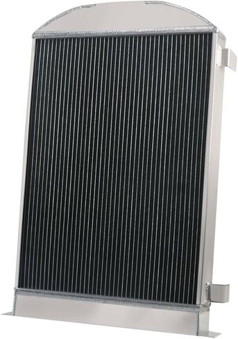 3 Row Aluminum Radiator+Shroud Fan+Relay Compatible with 1930-1932 Ford MODEL A B Hot Rod Chevy V8 AT in Saudi Arabia
