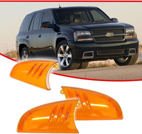 2X Left & Right Turn Signal Light Lens ABS-2007-2004 2002-2009 for Buick for Rainier, for Chevy for Trailblazer EXT, for GMC for Envoy, for Olds for Bravada 2pc in Kuwait