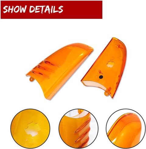 2X Left & Right Turn Signal Light Lens ABS-2007-2004 2002-2009 for Buick for Rainier, for Chevy for Trailblazer EXT, for GMC for Envoy, for Olds for Bravada 2pc in Kuwait