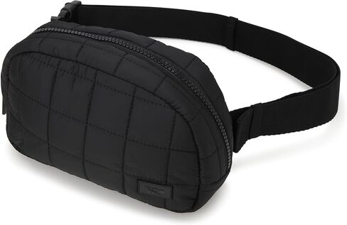 Reebok Belt Bag - Lightweight Stylish Fanny Pack for Women and Men with Adjustable Strap - Crossbody Waist Belt Pouch, Size One Size, Kat Black in Kuwait