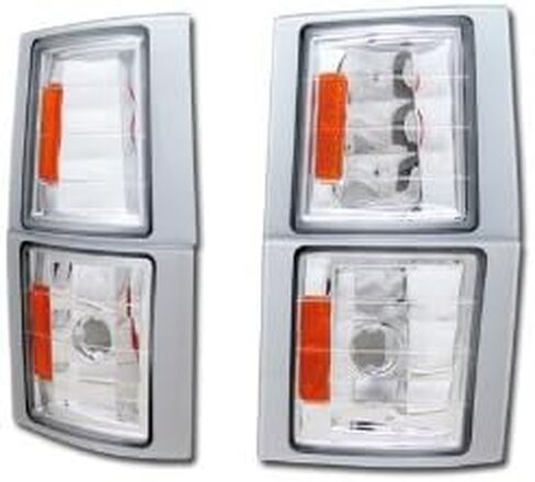 R&L Racing كروم العنبر إشارة أضواء ركن وقوف السيارات مصباح K2 متوافق مع 94-00 تشيفي C10 C/K بيك اب/SUV in Kuwait