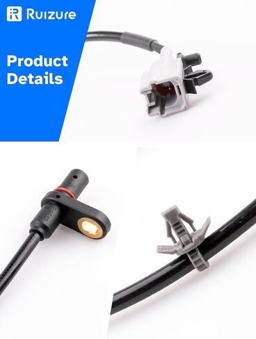 Rear ABS Wheel Speed Sensor Left Right fit AWD, 2008-2013 Nissan Rogue, 08-12 Nissan X-Trail Xtrail, 2008 2009 2010 2011 2012, Driver Passenger Side, ALS1814, 2pcs in Saudi Arabia
