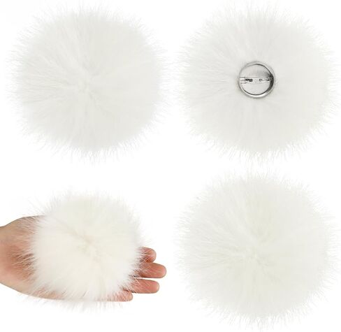 4 Pack 4 Inch Plush Rabbit Tail Fluffy Bunnies Tail Pin Rabbit Costume Accessories for Easter Halloween Cosplay Party Deocr in Kuwait