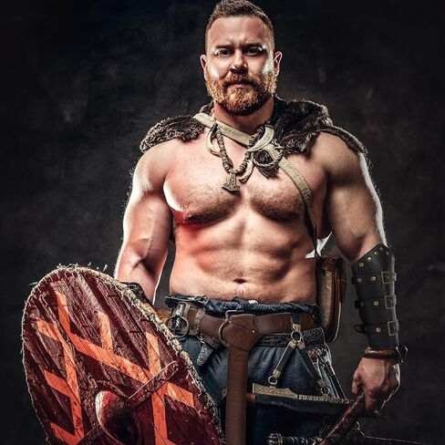 إكسسوارات زي عصر النهضة من Berenlu، وحقيبة حزام الفايكنج ودعامات جلدية مع شال بقلنسوة من العصور الوسطى، مجموعة الهالوين الكبيرة التأثيرية in Kuwait