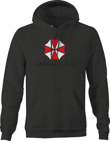 TOP Style Umbrella Corporation Evil Fleece Sweatshirt for Men 2XL Dark Gray in Saudi Arabia