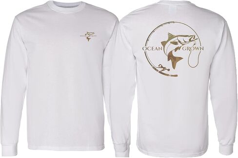 Ocean Grown Snook Hook Fishing T-Shirt Men's in Saudi Arabia