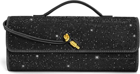 Clutch Purses for Women, Formal Satchel Leather Evening Bag Shoulder Handbag in Kuwait