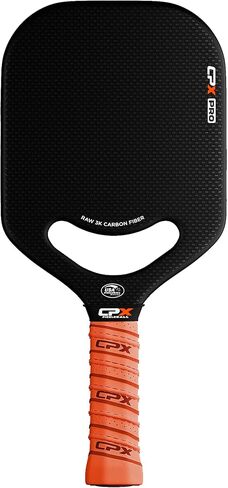 Carbon Pickle Pro Series 3K Carbon Fiber Pickleball Paddle Racket - Professional Grade, Matte Finish, 19mm Honeycomb Core, Tennis Style Grip - Durable Black Paddle Designed in Chicago, USA in Saudi Arabia
