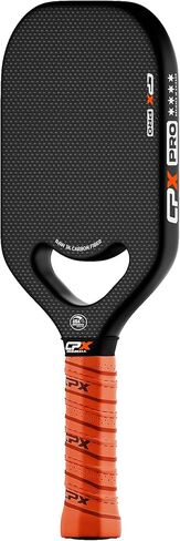 Carbon Pickle Pro Series 3K Carbon Fiber Pickleball Paddle Racket - Professional Grade, Matte Finish, 19mm Honeycomb Core, Tennis Style Grip - Durable Black Paddle Designed in Chicago, USA in Saudi Arabia