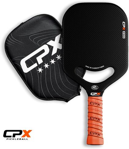 Carbon Pickle Pro Series 3K Carbon Fiber Pickleball Paddle Racket - Professional Grade, Matte Finish, 19mm Honeycomb Core, Tennis Style Grip - Durable Black Paddle Designed in Chicago, USA in Saudi Arabia