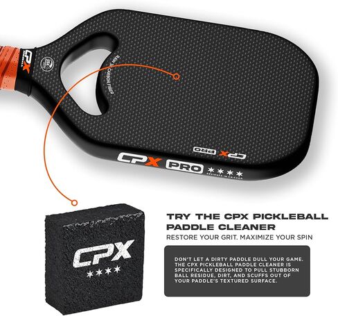 Carbon Pickle Pro Series 3K Carbon Fiber Pickleball Paddle Racket - Professional Grade, Matte Finish, 19mm Honeycomb Core, Tennis Style Grip - Durable Black Paddle Designed in Chicago, USA in Saudi Arabia