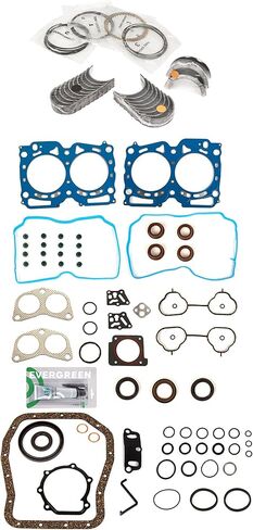Evergreen SA-3129800929-3 Full Gasket Set Bearings Rings Compatible With/For 10-11 Subaru Legacy Outback 2.5L SOHC EJ253 in Saudi Arabia