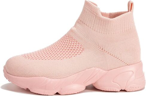 Kids Sock Sneakers, Black Knit Slip-On Toddler/Little Kid Athletic Shoes with Chunky Sole, Breathable Lightweight Casual Running Shoes for Boys Girls（ 6.5 Big Kid） in Saudi Arabia