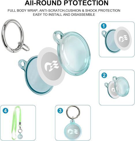 Princess Cruise Medallion Holder for Kids and Adults,Set of 5,Neck Lanyard Set for Princess Cruise Medallion Include 5 Waterproof Medallion Holders & 5 Nylon Neck Strap,Fits Princess Cruise Medallion in Kuwait