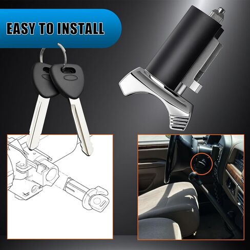 اسطوانات قفل الباب ومفتاح الإشعال مع مفاتيح تناسب Ford 90-96، لـ F150 F250 F350 F53 F59 Aerostar Crown Victoria، لـ Lincoln 93-98، لـ Mercury 90-95 Sable، استبدل OE 924730 US-176LT in Saudi Arabia
