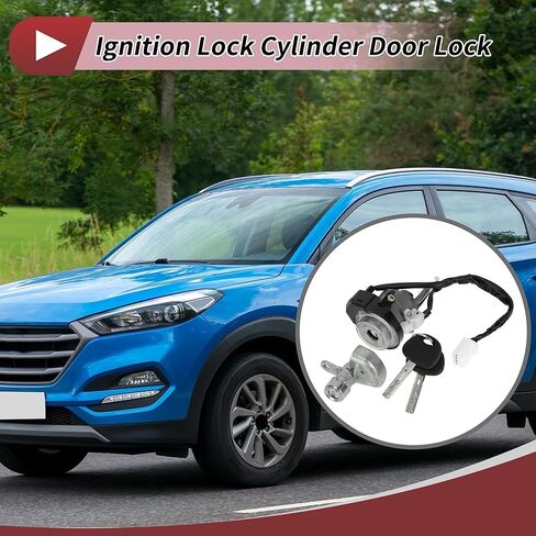 No.81900D3E00/DK367 اسطوانة قفل الإشعال لشركة هيونداي توكسون 2015-2021 1.6L 2.0L 2.4L مفتاح إشعال قفل الباب اسطوانة معدنية in Kuwait