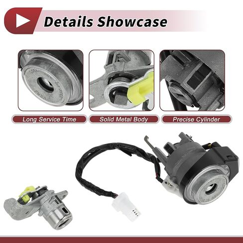 No.81900D3E00/DK367 اسطوانة قفل الإشعال لشركة هيونداي توكسون 2015-2021 1.6L 2.0L 2.4L مفتاح إشعال قفل الباب اسطوانة معدنية in Kuwait