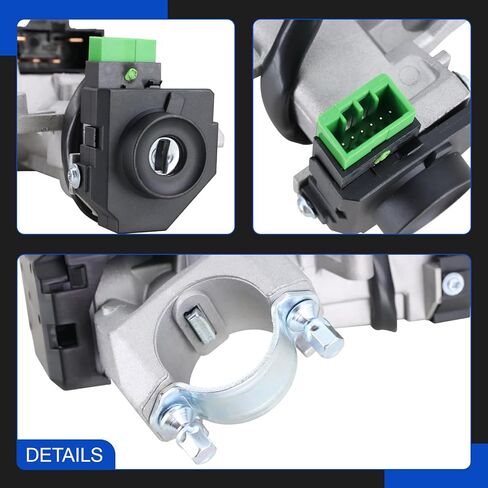 35100-S5A-A82 Ignition Switch Lock Cylinder Assembly with 2 Chip Remote Keys Compatible with Honda Civic 2001 2002 2003 2004 2005 1.7L L4, Honda Civic 2003 2004 2005 Hybrid 1.3L L4 in Saudi Arabia