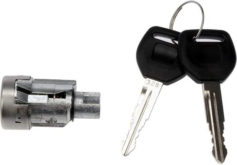 KarParts360 for Honda Civic 1996 97 98 99 2000 Ignition Lock Cylinder | Silver Housing | Metal | with Keys | 2 Pieces Key | Replacement for 35100-S01-A11, 35100-SR3-A03 in Saudi Arabia