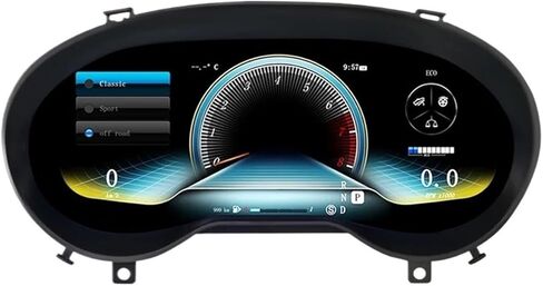 نظام لينكس لوحة قياس الوقود الرقمية LCD للسيارة متوافقة مع Benz A Class CLA GLA 12.3 بوصة شاشة عرض لوحة قيادة السيارة in Kuwait