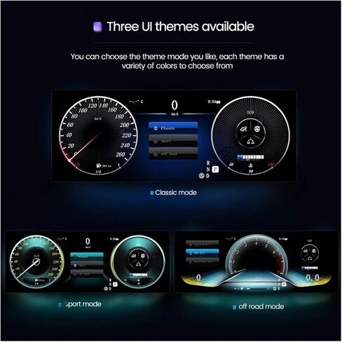 نظام لينكس لوحة قياس الوقود الرقمية LCD للسيارة متوافقة مع Benz A Class CLA GLA 12.3 بوصة شاشة عرض لوحة قيادة السيارة in Kuwait