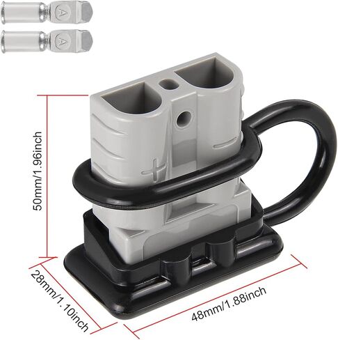 3Pcs 50A Wire Connector Kit 12V-36V Battery Quick Connect Disconnect Harness Heavy Duty Plug for 6-12 Gauge Cables, for Car, Bike, ATV, Winch, Motor, Marine Applications in Saudi Arabia