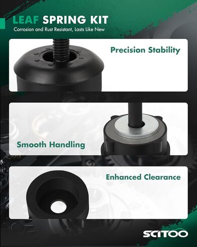 مجموعة SCITOO Wrangler Body Mount Kit متعددة أوراق الصدمات مجموعة لوحة زنبركية على شكل حرف U مسمار صواميل 12 قطعة متوافق مع 1997-2004 لسيارة Jeep Tj لسيارة Wrangler 52001961 55176178 55176179 6035438 924-270 in Saudi Arabia