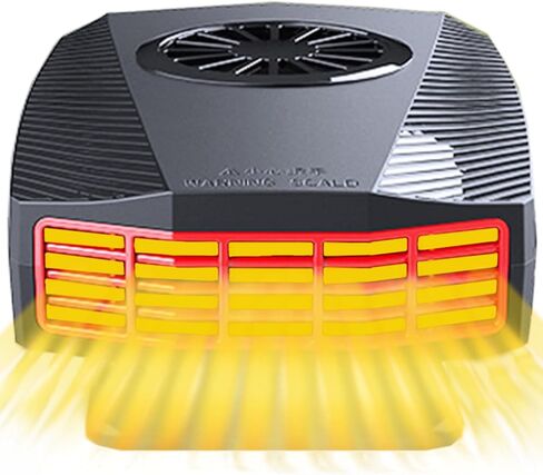 سخان سيارة 12 فولت (قابس ولاعة السجائر) - سخان سيارة قابل للدوران 360 درجة، سخان سيارة على لوحة القيادة 150 وات in Kuwait