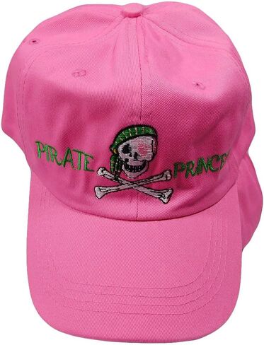 Trade Winds Pirate Princess Hot Pink Cotton Adjustable Embroidered Cap Hat in Saudi Arabia