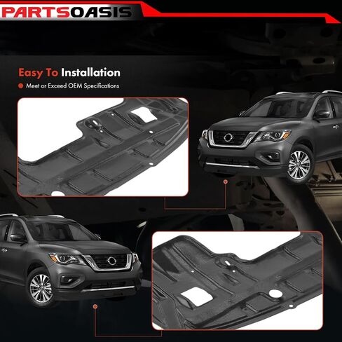 New Aftermarket Front Engine Splash Shield Under Cover Compatible with Infiniti QX60 | Nissan Pathfinder 2015-2020 (Exc. Hybrid Models) Replaces OE 758929NB0B | NI1228154 in Saudi Arabia