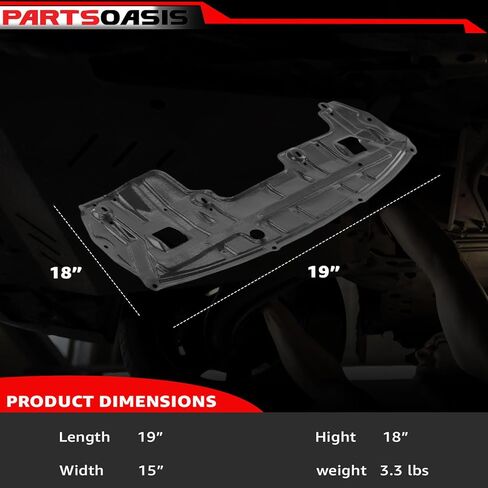 New Aftermarket Front Engine Splash Shield Under Cover Compatible with Infiniti QX60 | Nissan Pathfinder 2015-2020 (Exc. Hybrid Models) Replaces OE 758929NB0B | NI1228154 in Saudi Arabia