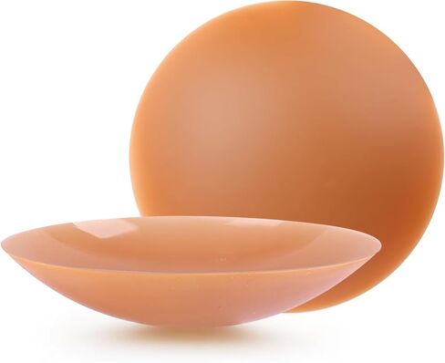 أغطية حلمات غير لاصقة للنساء من Niidor - فطائر سيليكون غير مرئية قابلة لإعادة الاستخدام - مثالية للسباحة والرياضة والاستخدام اليومي - ملصقات سلسة مع حقيبة سفر (cocco,S) in Kuwait