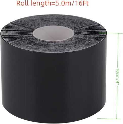 شريط واسع للثدي مقاس 4 × 16 قدم، شريط رفع الثدي، شريط استبدال حمالة الصدر، شريط صدر 4 بوصة، شريط لاصق للجسم، شريط صدر عريض 4 بوصة، 5.0 متر أسود in Kuwait