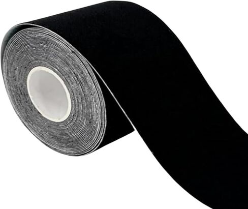 شريط واسع للثدي مقاس 4 × 16 قدم، شريط رفع الثدي، شريط استبدال حمالة الصدر، شريط صدر 4 بوصة، شريط لاصق للجسم، شريط صدر عريض 4 بوصة، 5.0 متر أسود in Kuwait