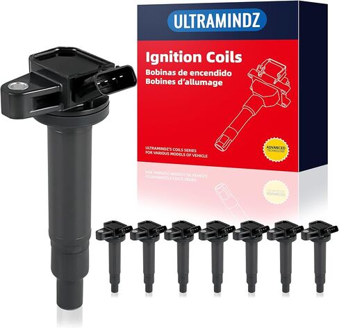Ignition Coil & Spark Plug for Toyota 4.7L Tundra 00-09 Sequoia 01-09 4Runner 03-09 Land Cruiser 98-07 for Lexus GS430 4.3L 01-07 LS430 4.3L 01-06 SC430 4.3L 02-10 GX470 4.7L 03-09 LX470 4.7L 98-07 in Saudi Arabia