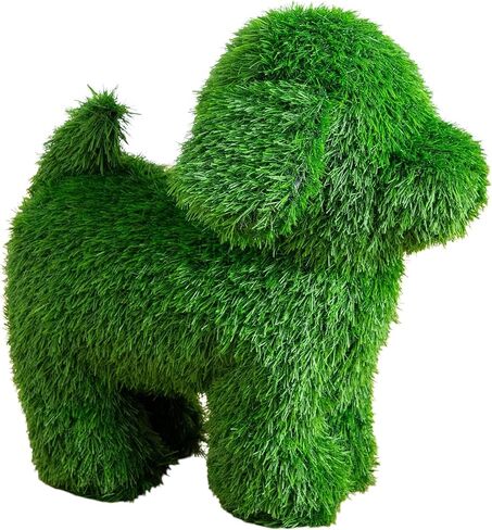 Nearly Natural 18in. UV Resistant Artificial Grass Garden Plush Topiary Puppy Dog - Indoor/Outdoor in Saudi Arabia