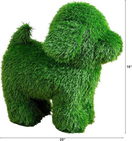 Nearly Natural 18in. UV Resistant Artificial Grass Garden Plush Topiary Puppy Dog - Indoor/Outdoor in Saudi Arabia