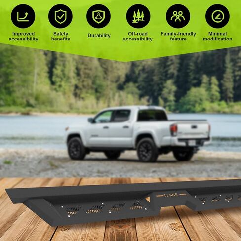 خطوات إسقاط ONINE Thruster متوافقة مع 2018-2025 Jeep Wrangler JL ذات 4 أبواب للجري بخطوات جانبية Nerf Bar Rock Slider، فولاذ أسود شديد التحمل in Saudi Arabia